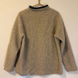 Vintage Cabela’s Men's Beige Sherpa Crewneck Sweater